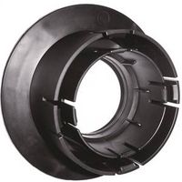 NDS 1243 Universal Locking Outlet, 2.25 in H, Styrene, Black (Model 1244-AST/1243)