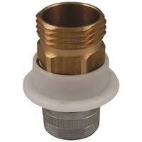 Plumb Pak 3/4" IPS Brass Hose Adapter, Chrome Plated (PP850-17)