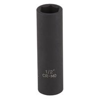 Vulcan MT6580113 Deep Impact Socket, 1/2 in, 3/8 in Drive, 6-Point, Chrome Molybdenum Steel