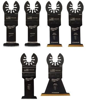 Milwaukee 49-10-9112 Multi-Tool Blade Kit, Bi-Metal/HCS/Titanium