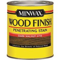 Minwax 227164444 Wood Stain, Dark Walnut, Liquid, 0.5 Pt Can