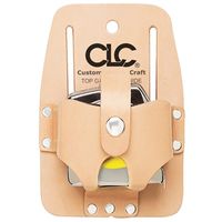CLC Tool Works Series 464 Tape Holder, 1-Pocket, Leather, Tan, 3-1/2 in W, 2-3/4 in H, 1-1/2 in D