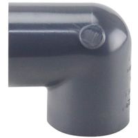 Lasco 808005BC 1/2" PVC Pipe Elbow, 90° Angle, FIP, Schedule 80