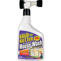 Krud Kutter HW32H/4 House Wash Cleaner, 32 oz Liquid, Mild