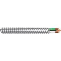 Southwire Armorlite 68579221 Armored Cable, 14 AWG, 2-Conductor, Copper, THHN/THWN, 25' 14/2 MC W/G