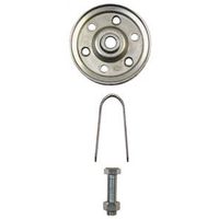 Prime-Line 3" Diameter Pulley with Strap and Axle Bolt, 5/16" Bore, Galvanized Steel