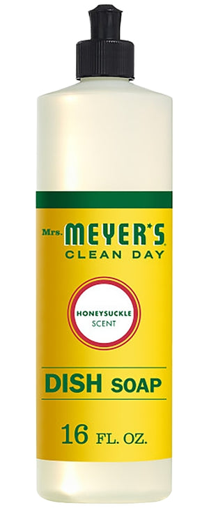 Mrs. Meyer's 17423 Dish Soap, 16 oz, Liquid, Colorless
