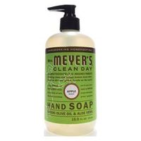 Mrs. Meyer's Hand Soap, Liquid, Colorless, Apple, 12.5 oz Bottle