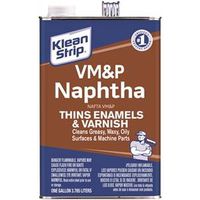 Klean Strip GVM46 Naphtha Thinner, Colorless Liquid Hydrocarbon Solvent, 1 Gal Can