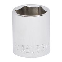 Vulcan MT6495329 Drive Socket, 3/4 in, 3/8 in Drive, 6-Point, Chrome Vanadium Steel