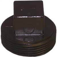 Canplas 3" Threaded Plug, MNPT, ABS, Black, Schedule 40 (103053SBC)