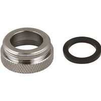 Plumb Pak PP800-61LF Faucet Aerator Adapter, 3/4-27 x 55/64-27 in, Female x Male, Chrome Plated