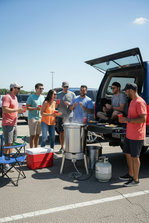 Bayou Classic Cooker Kit, 58,000 BTU, Propane, 1-Burner, Stainless Steel (KDS-144)