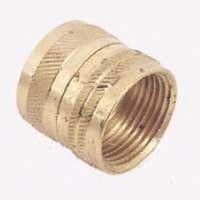 Plumb Pak PP850-67 Hose Adapter, 3/4" x 3/4", FHT x FIP, Brass, 3-3/4" L, Swivel