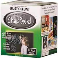 Rust-Oleum 301450 Chalkboard Paint, Mild, Black, 30 fl oz Can QT BLK Chalkboard Paint