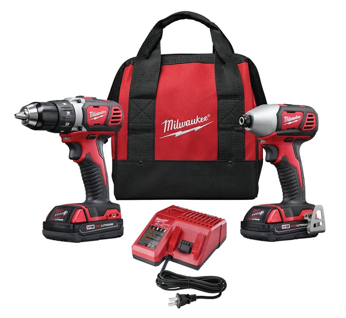 Milwaukee Combination Tool Kit, Battery Included, 1.5 Ah, 18V, Lithium-Ion, 2-Tools (2691-22)