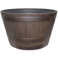 Planter Whiskey Barrel Kentucky Walnut 2