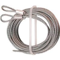 Prime-Line 1/8" Diameter Aircraft Cable, 12 ft Length, Galvanized Carbon Steel
