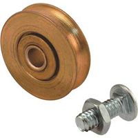Prime-Line Door Roller, 1/4" ID x 1-1/4" OD, 5/16" W, Steel, Tan, 2-Roller (D 1502)