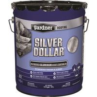 Gardner 6215-GA Aluminum Roof Coating, 18 L Pail, Liquid