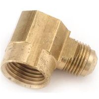 Anderson Metals 90° Reducing Elbow, 5/8" Flare x 1/2" FPT (Model 754050-1008)