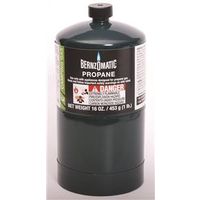 BernzOmatic 327774 Camping Gas Cylinder, 16.4 oz Propane Bottle