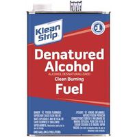 Klean Strip GSL26 Denatured Alcohol Fuel, Liquid, Water White, 1 Gal Can