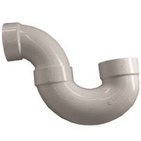 Canplas 4" PVC P-Trap, Hub, White, Schedule 40 (193204)