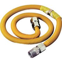 BrassCraft ProCoat Series Gas Connector, 48" L, 3/4" x 3/4", Stainless Steel (CSSC21-48)