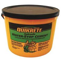 Quikrete 1126-11 Hydraulic Cement, Gray, 10 lb Pail, Water Stop Cement