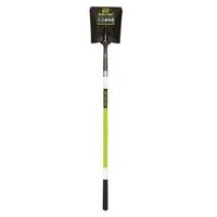 Structron 49751 Square Point Shovel, 9-1/2" W Blade, Steel Blade, Fiberglass Handle, 48" L Handle