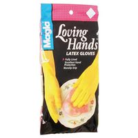 Spontex Hand Care Protector Gloves, Large, Latex, Yellow