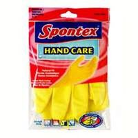 Spontex Hand Care Protector Gloves, Medium, Latex, Yellow
