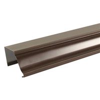 Amerimax Aluminum Gutter, 10 ft L x 5 in W, 0.185 in Thick, Brown