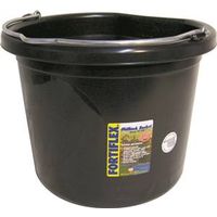 Fortex-Fortiflex FB-124 Series FB-124BX Bucket, 24 Qt, Flat Side, Black