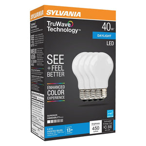 Sylvania LED Bulb, 5.5 W, A19 Lamp, E26 Base, Dimmable, Daylight, 5000 K Color Temp (40669)