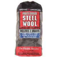 Homax 1021114 Steel Wool 6PK Assorted #0 #000 #3 Grit Extra Fine Fine Medium