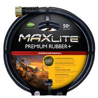 Swan SGC58050 Garden Hose, 50 Ft L, Black Rubber, 5/8 In X 5