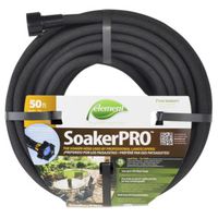 Swan ELSP38050 Soaker Hose, 50 ft L, Rubber, Black Hose Soaker Pro Blk 3/8in