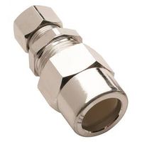 Plumb Pak PP32-10BRLF Transition Pipe Union, 1/2 x 3/8 in, Compression Union 3/8BRS Comp x 1/2CP