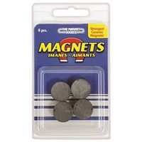 Magnet Source 0 Magnetic Disc, 3/4" Diameter, Charcoal Gray