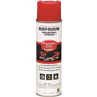 Rust-Oleum 203029 Inverted Marking Spray Paint, Semi-Gloss, Safety Red, 17 oz Can