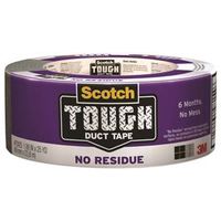 Scotch P2420 Duct Tape, 20 yd L, 1.88 in W, Cloth Backing, Gray All Weather