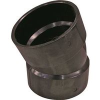Canplas 2" ABS Pipe Elbow, 22.5° Angle, Hub, Black (Model 102552BC)