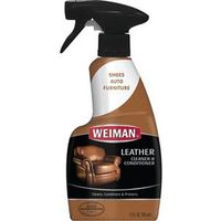 Weiman 75 Cleaner and Conditioner, 12 oz Spray Bottle, Lemon, White Cleaner Leather Spray
