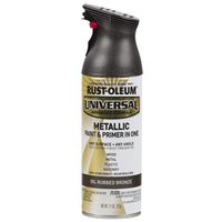 Rust-Oleum 249131 Metallic Spray Paint, Oil-Rubbed Bronze, 11 oz Can