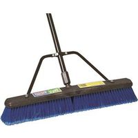 Simple Spaces 93200 Push Broom, 24" Sweep Face, 3" Trim, Polypropylene Bristle, 60" Length