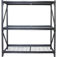 3-Shelf Steel Shelving Unit, 72"