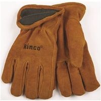 Heatkeep 50RL-L High-Durability Driver Gloves, Men's, L, Cowhide Leather, Brown