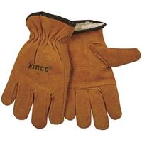 Suede Thermal Gloves, Medium